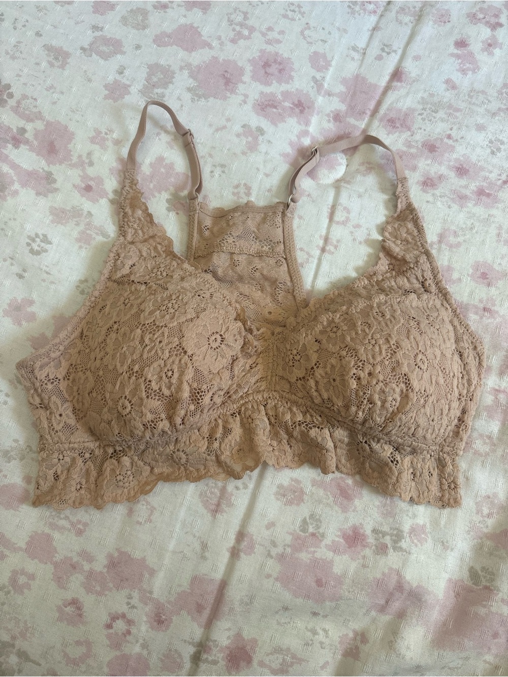 Aerie Nude Lace Bralette